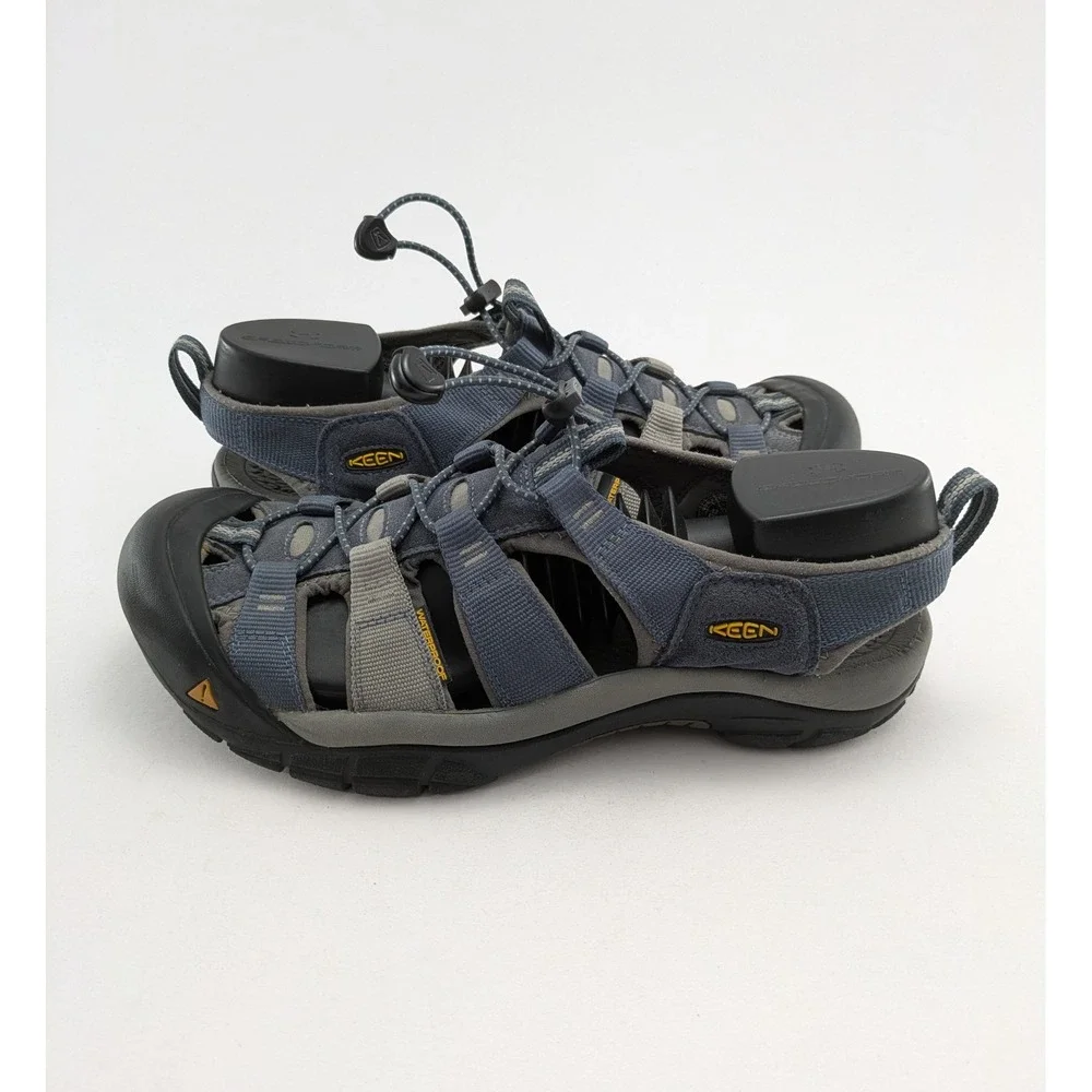 Mens Keen Newport H2 Blue Leather Waterproof Outdoor Hiking Sandals Size 10